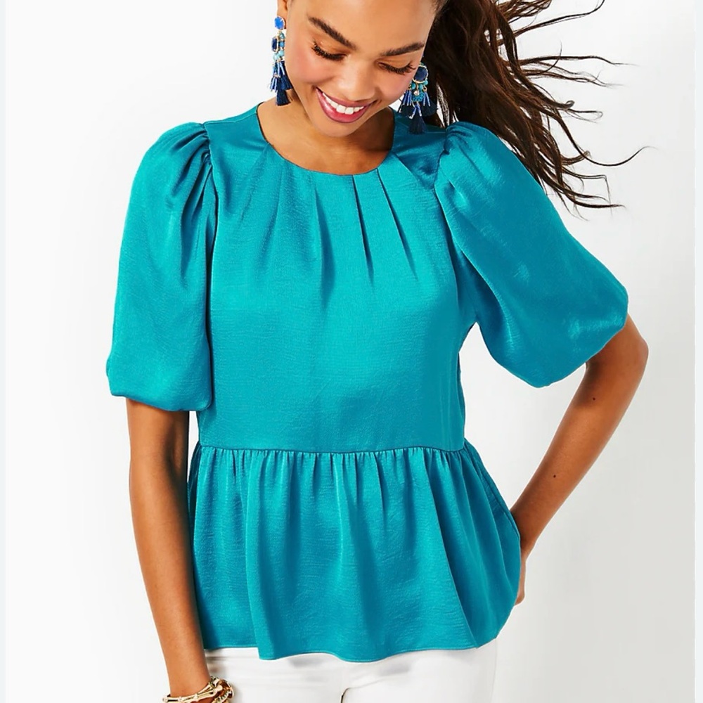Brand New w/Tags Lily Pulitzer Blakelynn Elbow Sleeve Top